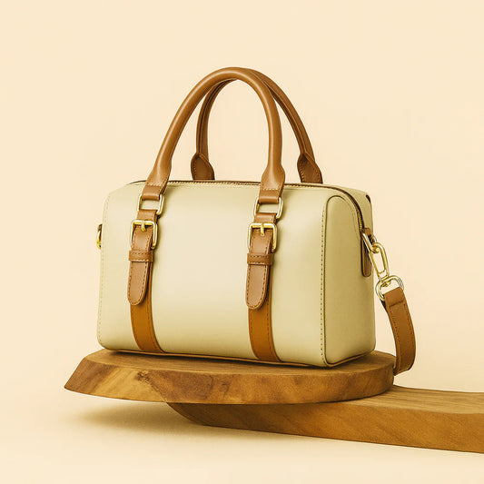 Fly bag beige & brown