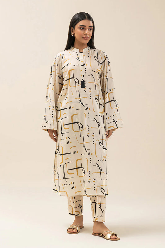 2 PIECE PRINTED LAWN SUIT (PRET)